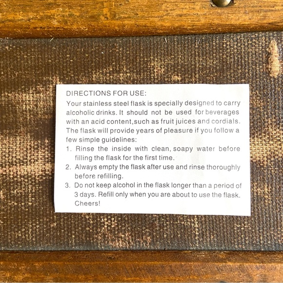 Blue Flasks are so fun to keep your spirits in. Measurements are in photos. - Picture 9 of 9